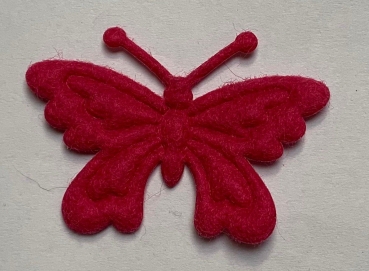 Filz-Schmetterling geprägt, pink